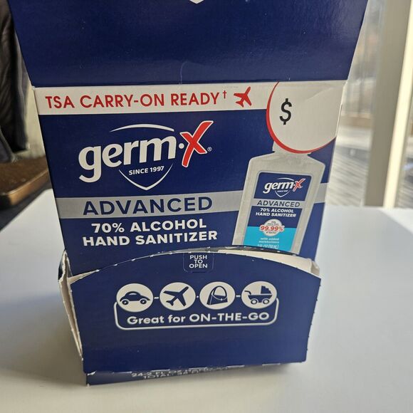 Germ-X Advanced Hand Sanitizer, Non-Drying Moisturizing Clear Gel 28 Count - Picture 3 of 7